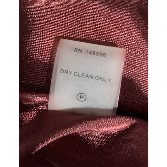 Universal Standard Kanda Puffer Small Burgundy Down Coat - Picture 13 of 14